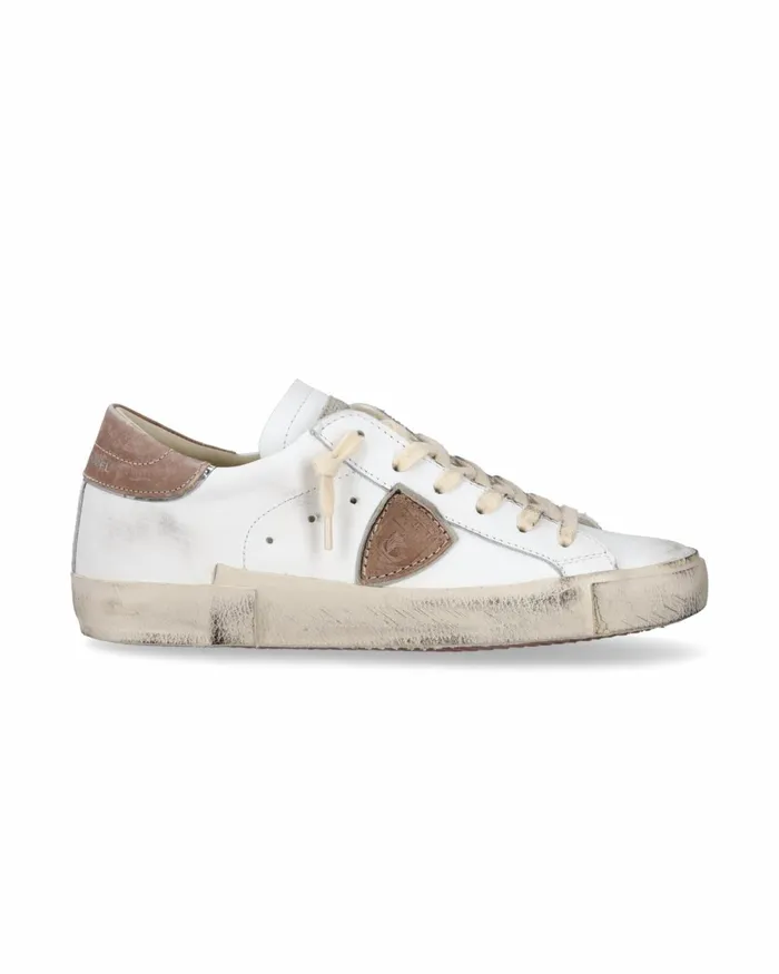 Women Prsx Sneakers WhiteYellow Shoes Philippe Model Paris Casual