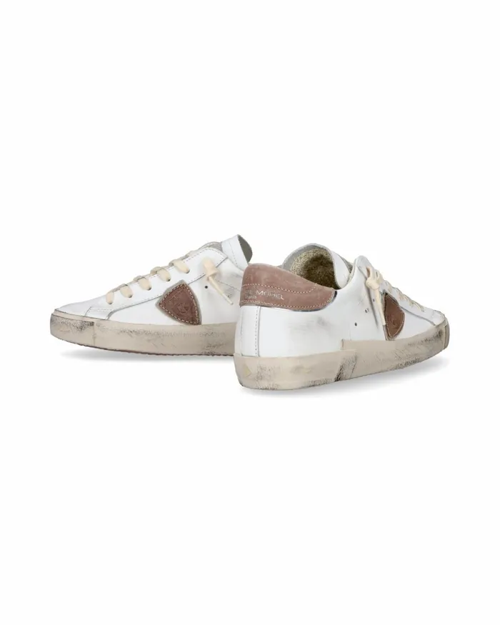 Women Prsx Sneakers WhiteYellow Shoes Philippe Model Paris Casual