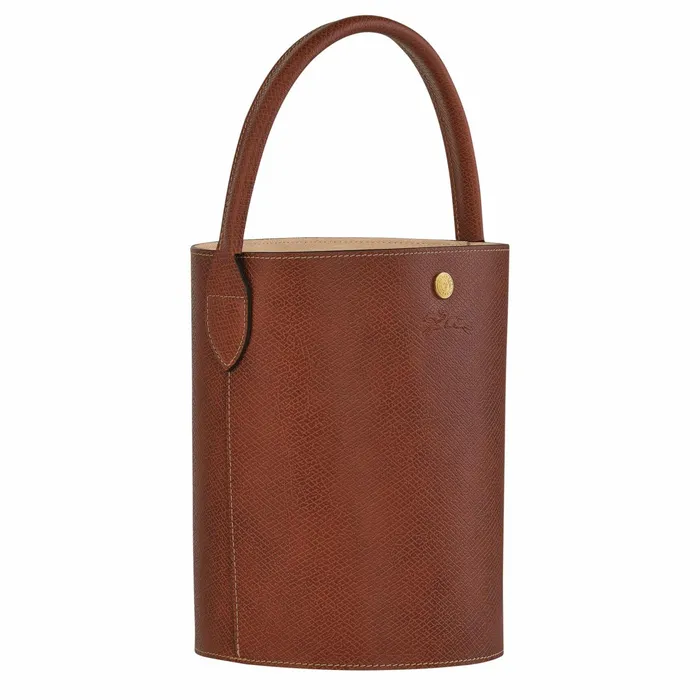 Women pure S Bucket Bag Brown Longchamp Handbags