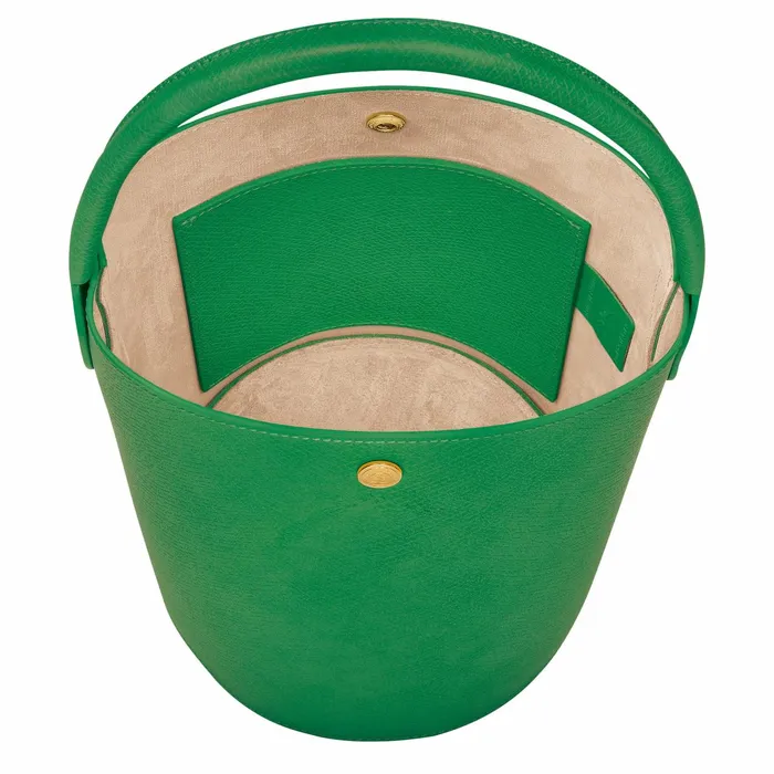 Women pure S Bucket Bag Green Longchamp Handbags