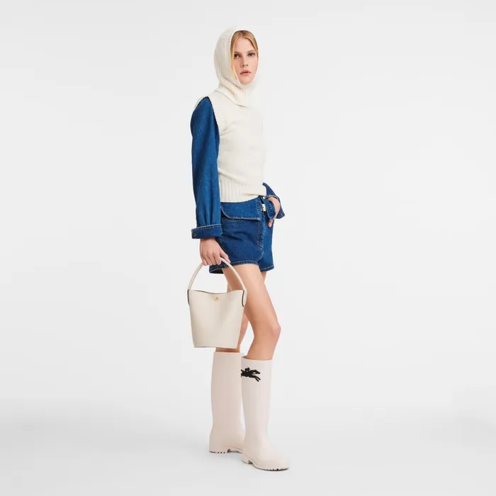 Women pure S Bucket Bag Paper Longchamp Handbags