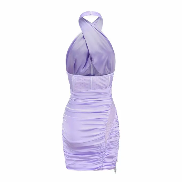 Women Purple Dress Nana Jacqueline Lace