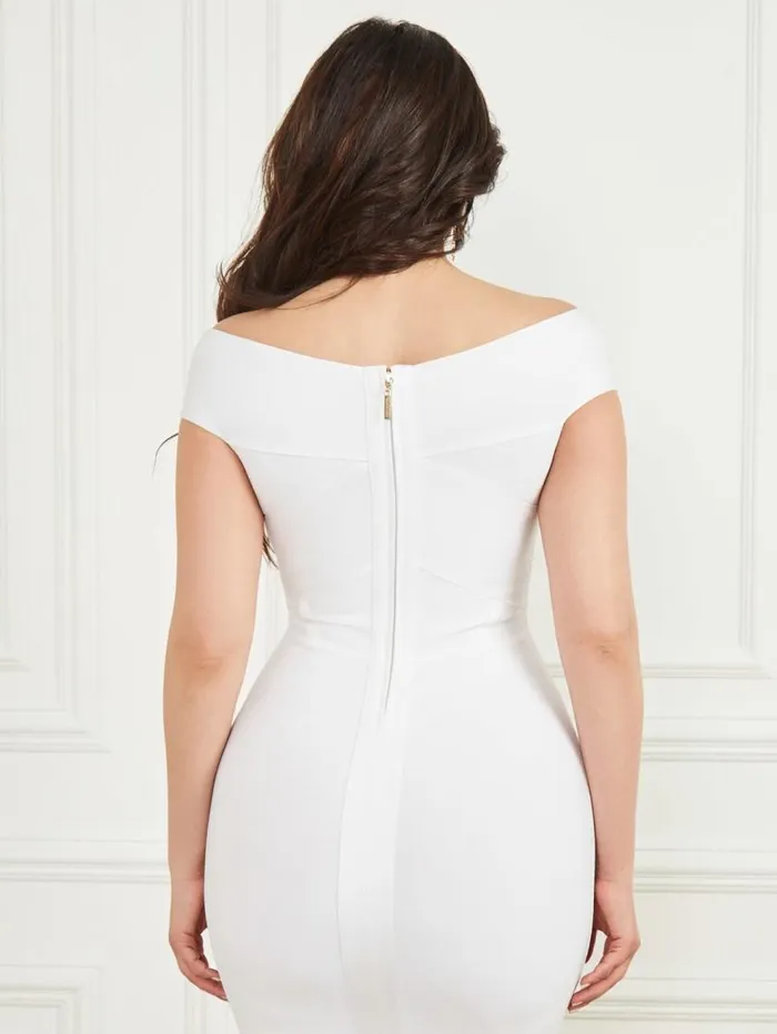 Women Rachel Bandage Dress Blanc Pur Marciano Dresses Women Rachel Bandage Dress Blanc Pur Marciano Dresses