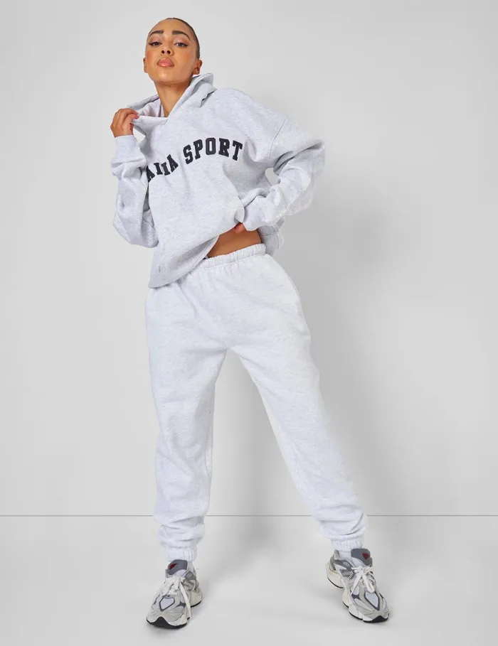 Women Relaxed Fit Cuffed Jogger Light Grey Marl Neutral Public Desire Jogger and Leggings Women Relaxed Fit Cuffed Jogger Light Grey Marl Neutral Public Desire Jogger and Leggings