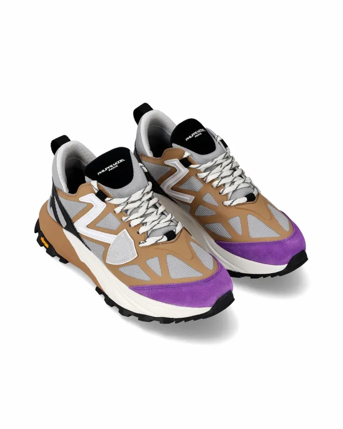 Women Rivoli Sneakers GrayBeige Shoes Philippe Model Paris Running
