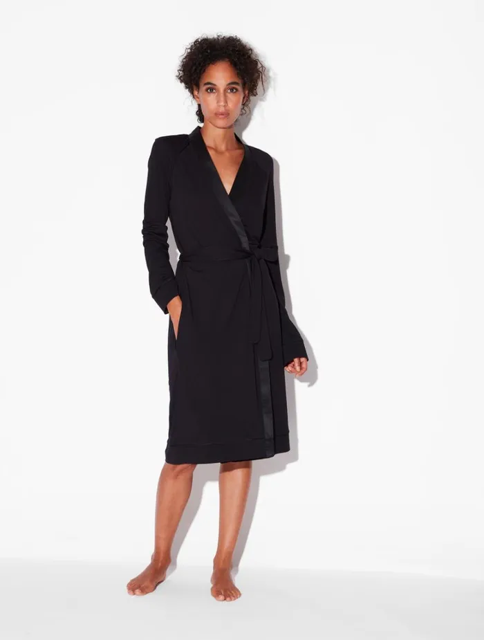 Women Robes La Perla Short Robe In Onyx
