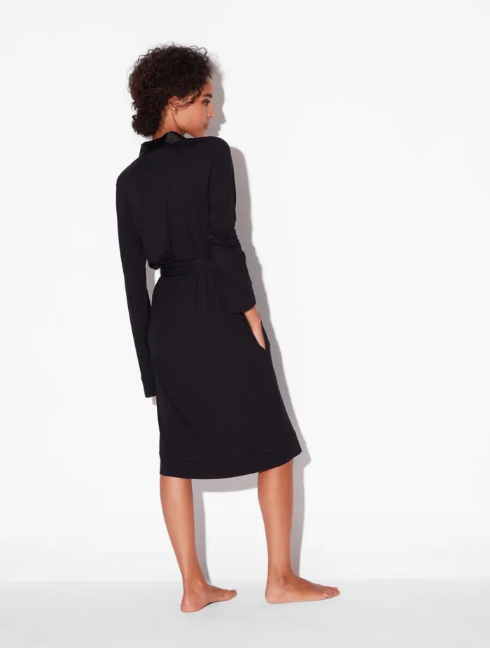 Women Robes La Perla Short Robe In Onyx