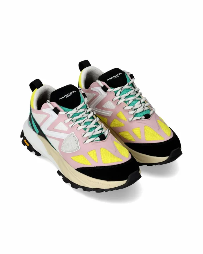 Women Rocx Sneakers RoseYellow Shoes Paris Philippe Model Paris Street