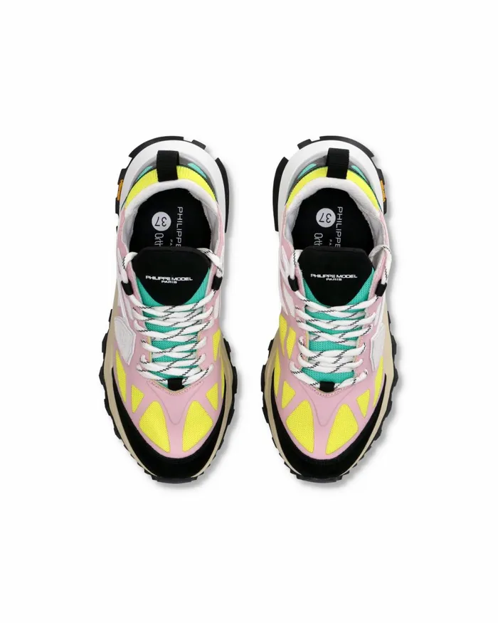 Women Rocx Sneakers RoseYellow Shoes Paris Philippe Model Paris Street