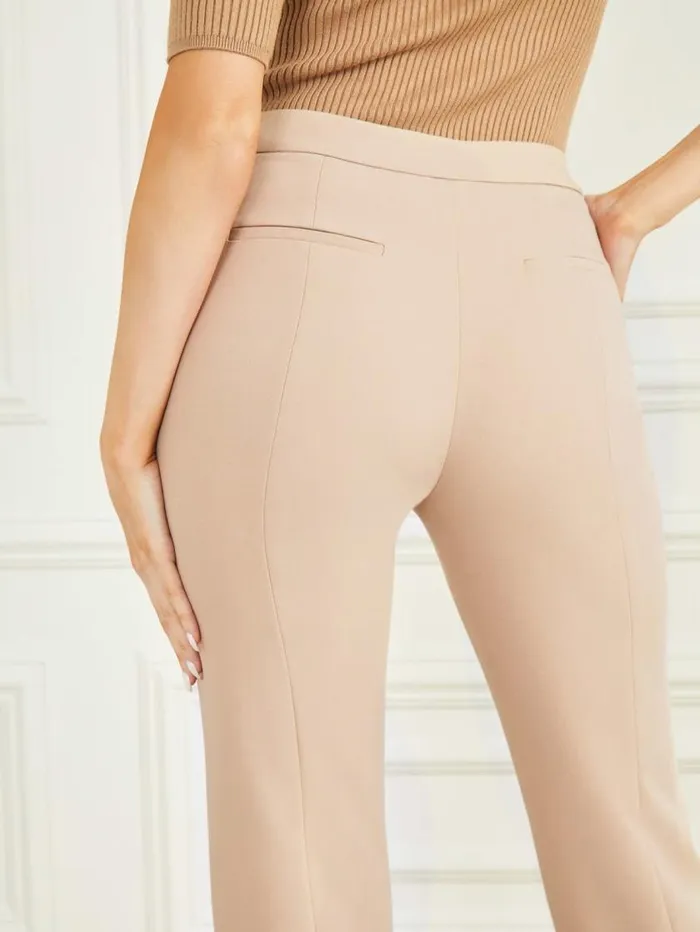 Women Sally HighRise Pant Fawn Taupe Marciano Bottoms Women Sally HighRise Pant Fawn Taupe Marciano Bottoms