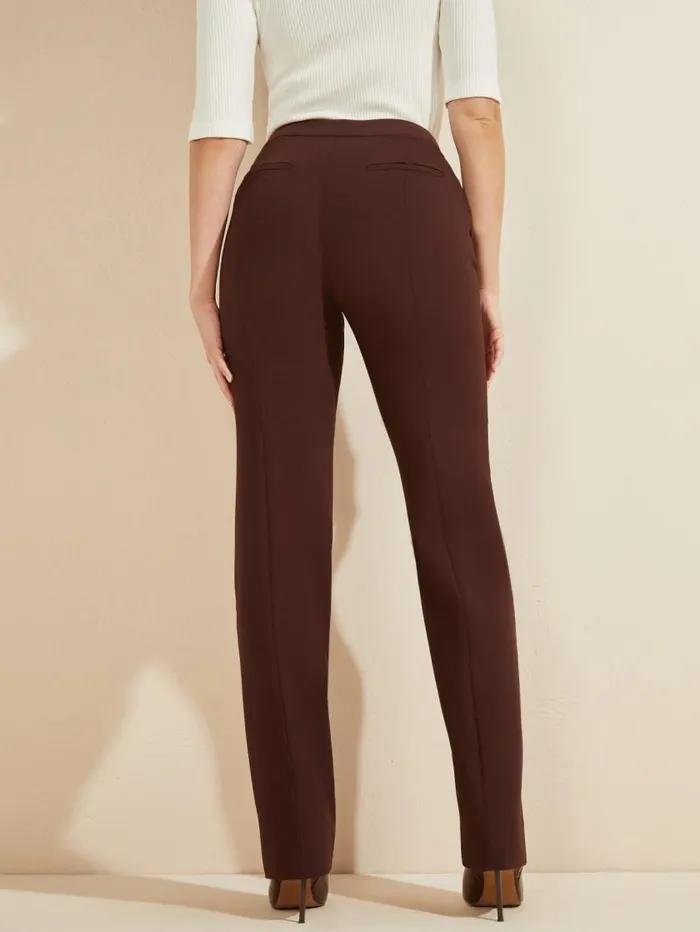 Women Sally HighRise Pant Mahogany Marciano Bottoms Women Sally HighRise Pant Mahogany Marciano Bottoms