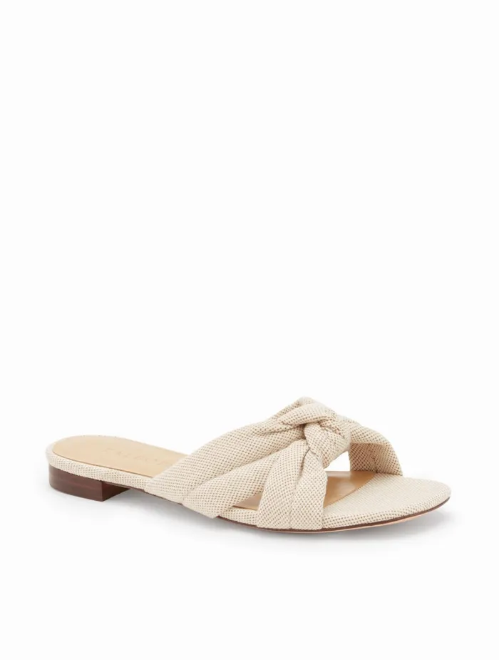 Women Sandals Talbots Violet Knot Slides Cafenatural