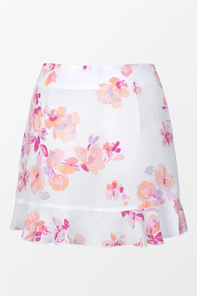 Women Sarong and Skirts Cupshe Gisselle Floral Tie Front Beach Skirt Multicolor