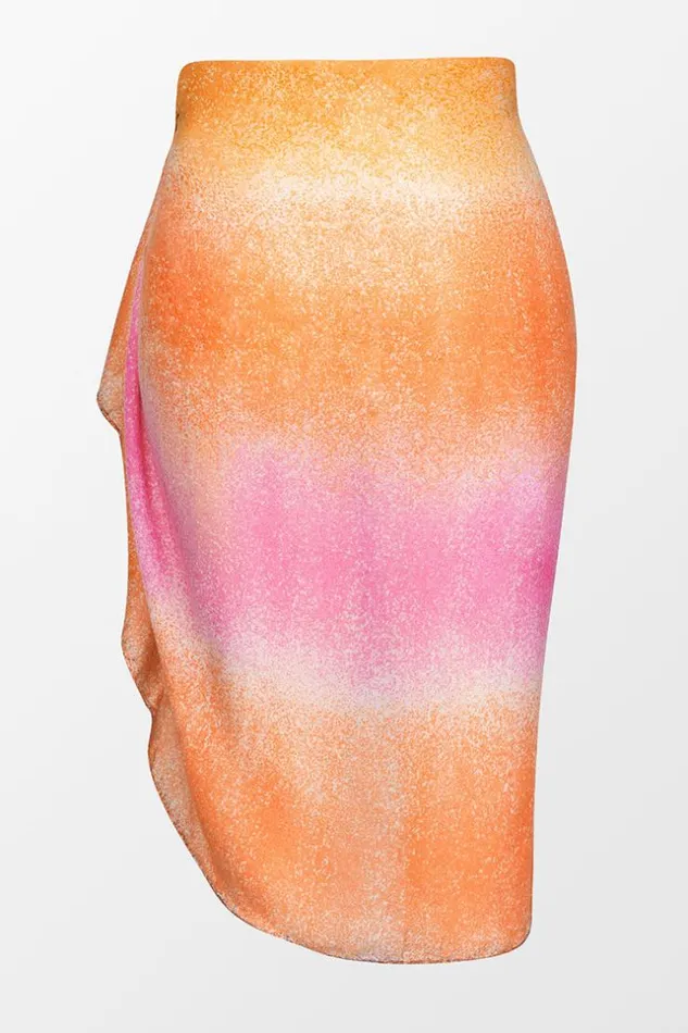 Women Sarong and Skirts Cupshe Laguna Beach Ombre Print Tie Waist Sarong Multicolor