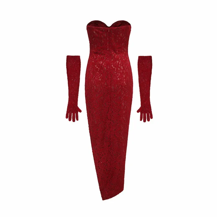 Women Scarlett Velvet Dress Nana Jacqueline Maxi