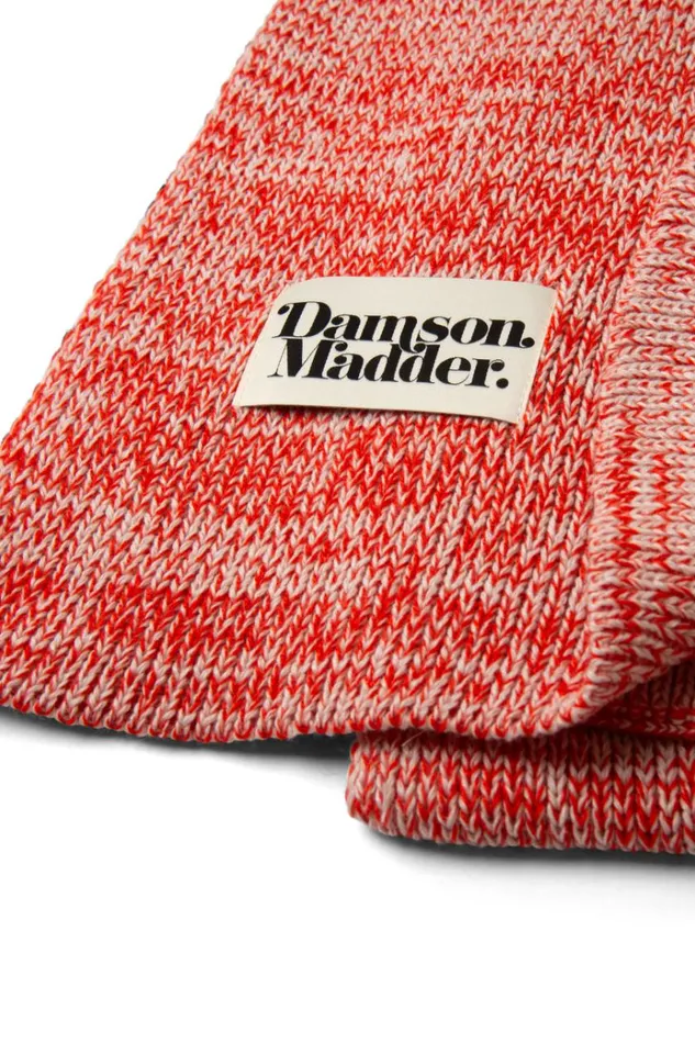 Women Scarves Damson Madder Flecked Yarn Scarf 8211 Red