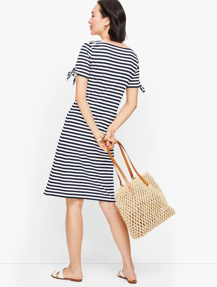 Women Sheath And Shift Talbots Tie Sleeve Knit Shift Dress