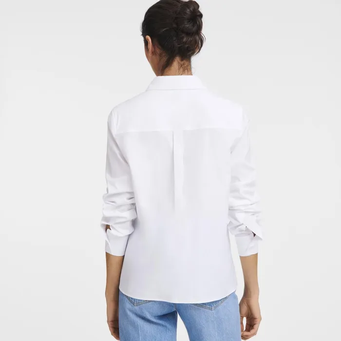 Women Shirt White Longchamp Tops and Blouses