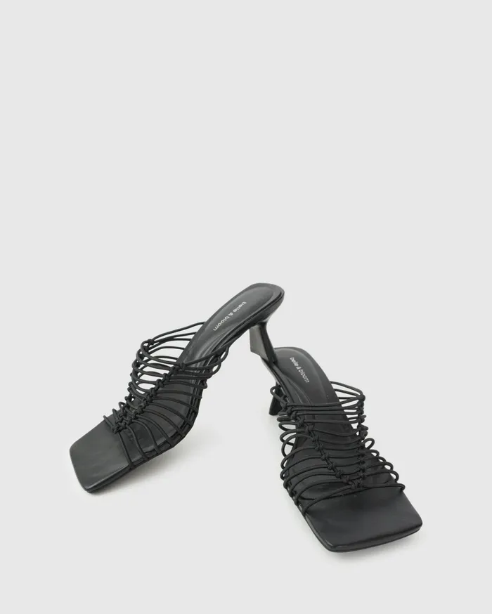 Women Shoes Belle and Bloom About Last Night Strappy Heel 8211 Black
