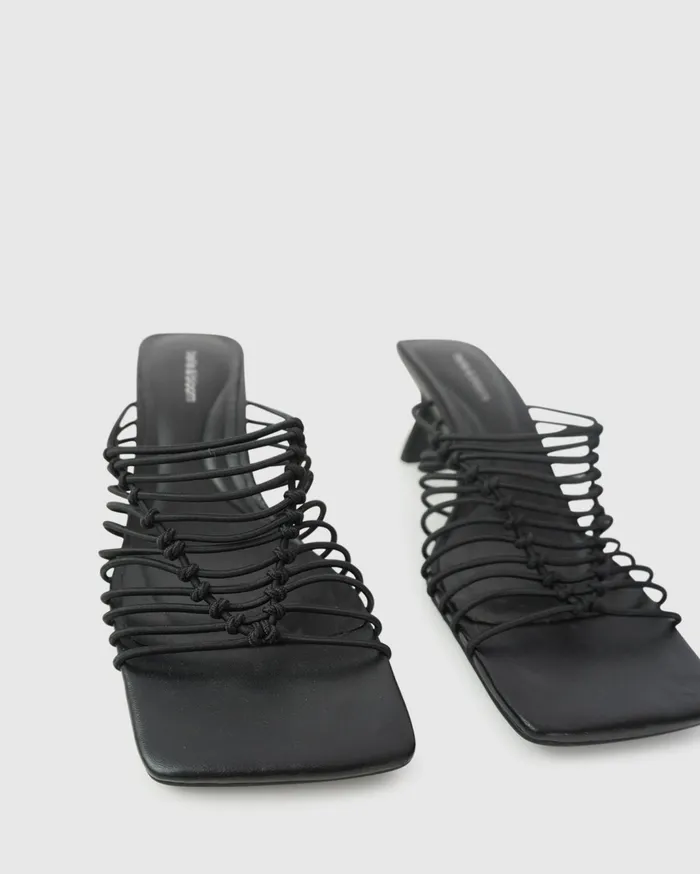 Women Shoes Belle and Bloom About Last Night Strappy Heel 8211 Black