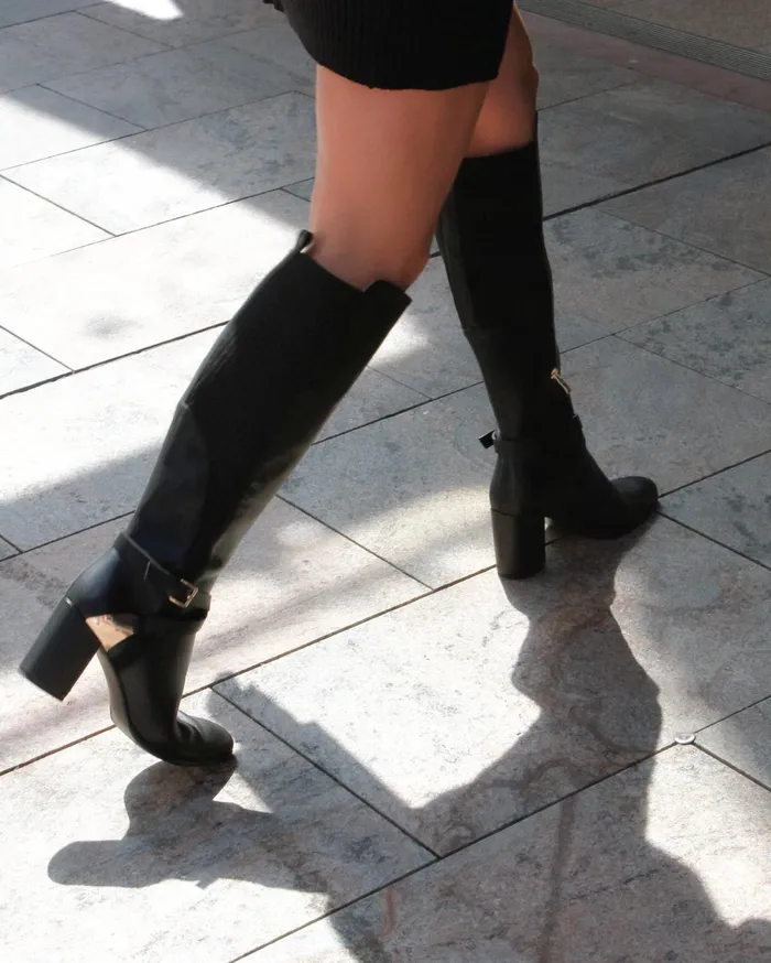 Women Shoes Belle and Bloom Breton Knee High Boot 8211 Black