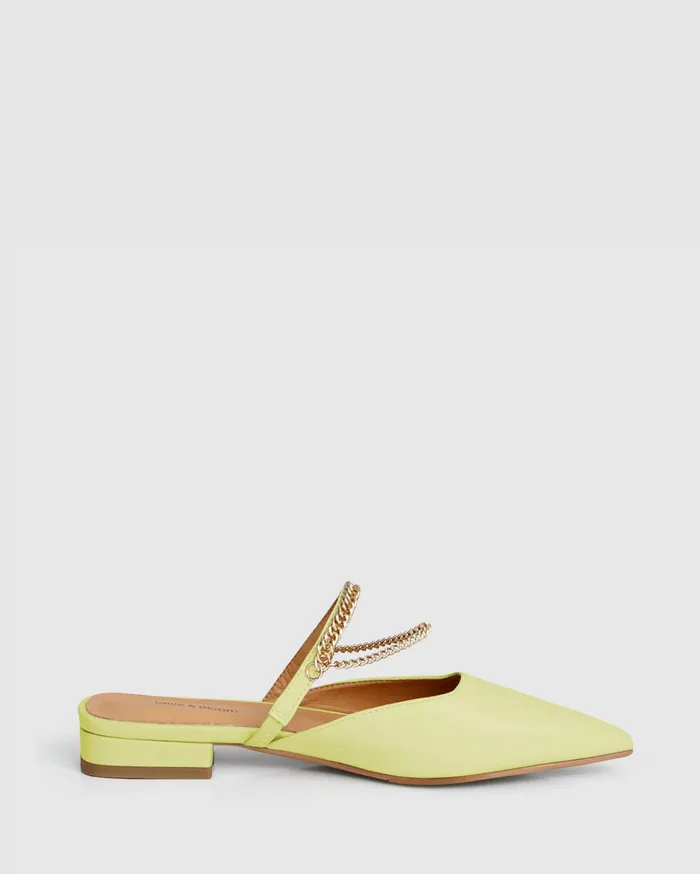 Women Shoes Belle and Bloom On The Go Leather Flat 8211 Citrus