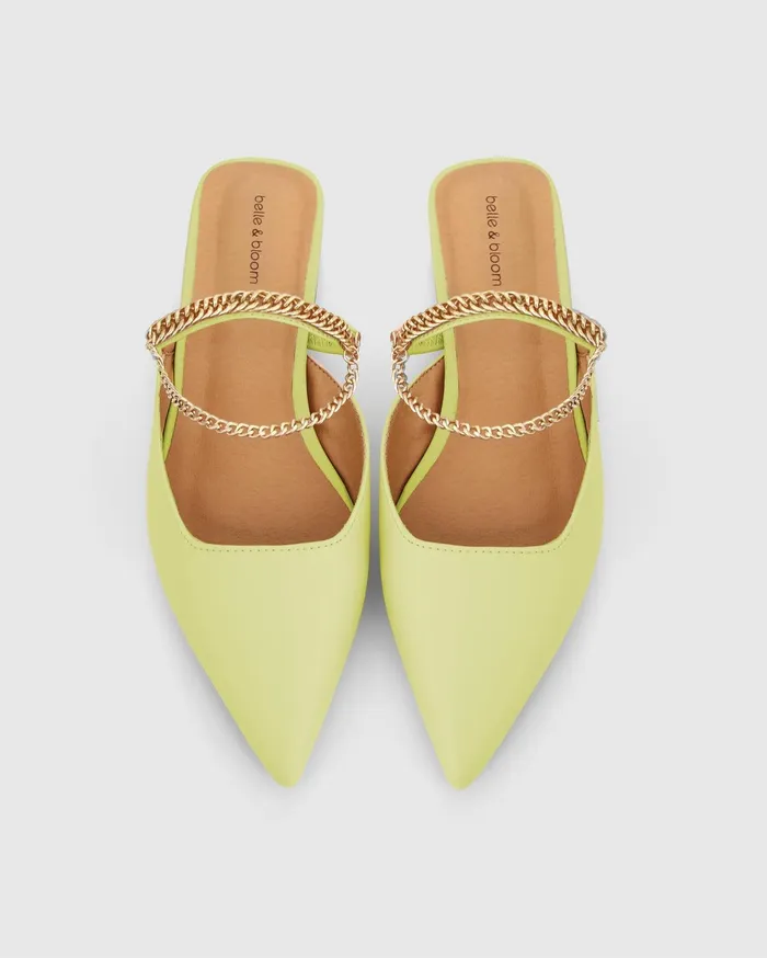 Women Shoes Belle and Bloom On The Go Leather Flat 8211 Citrus