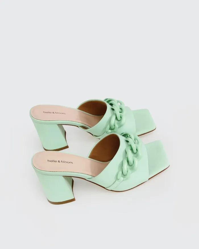 Women Shoes Belle and Bloom Walking With You Mule 8211 Mint