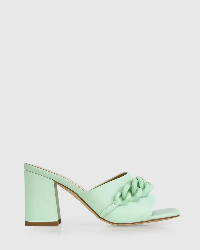 Women Shoes Belle and Bloom Walking With You Mule 8211 Mint