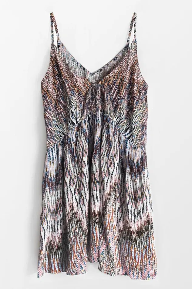 Women Short Dresses Cupshe Boho VNeck Mini Dress Multicolor