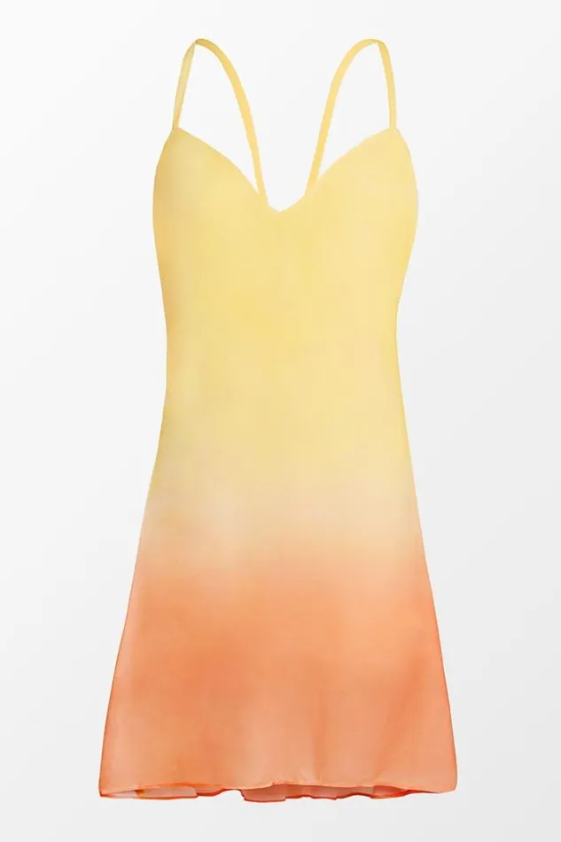 Women Short Dresses Cupshe Heather Ombre Print Adjustable Straps AShape Dress Multicolor