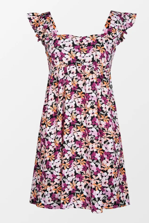 Women Short Dresses Cupshe Kenya Ditsy Square Neck Cut Out Dress Multicolor