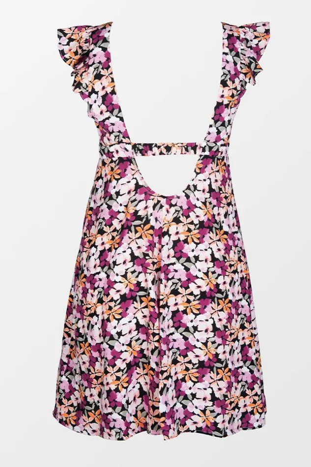 Women Short Dresses Cupshe Kenya Ditsy Square Neck Cut Out Dress Multicolor