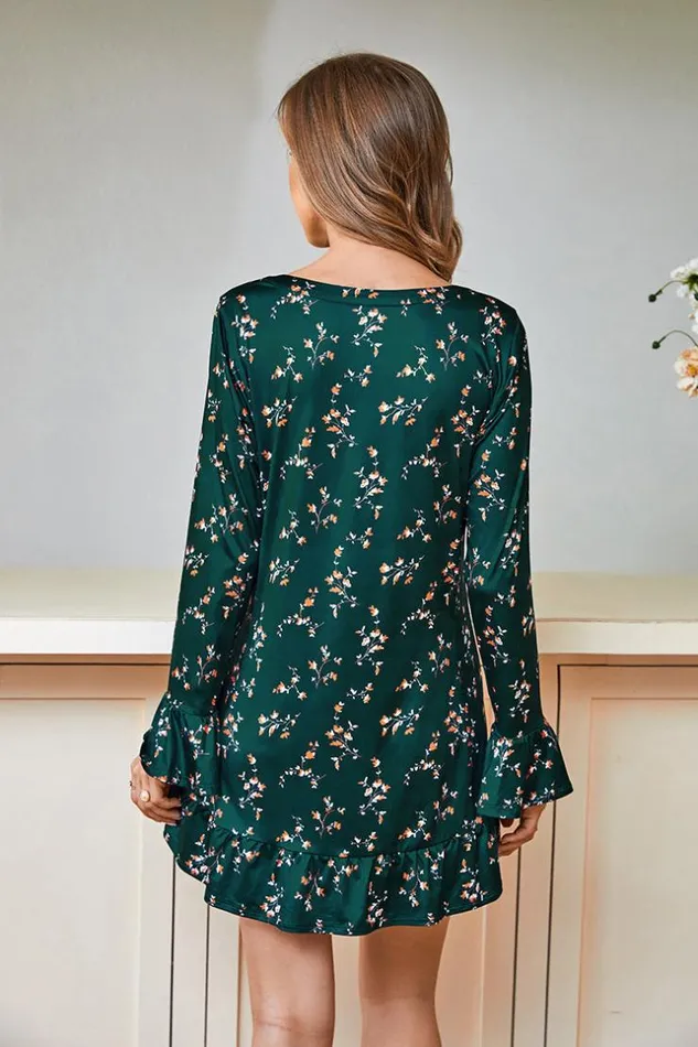 Women Short Dresses Cupshe Londyn Vneck Ditsy AShape Dress Green