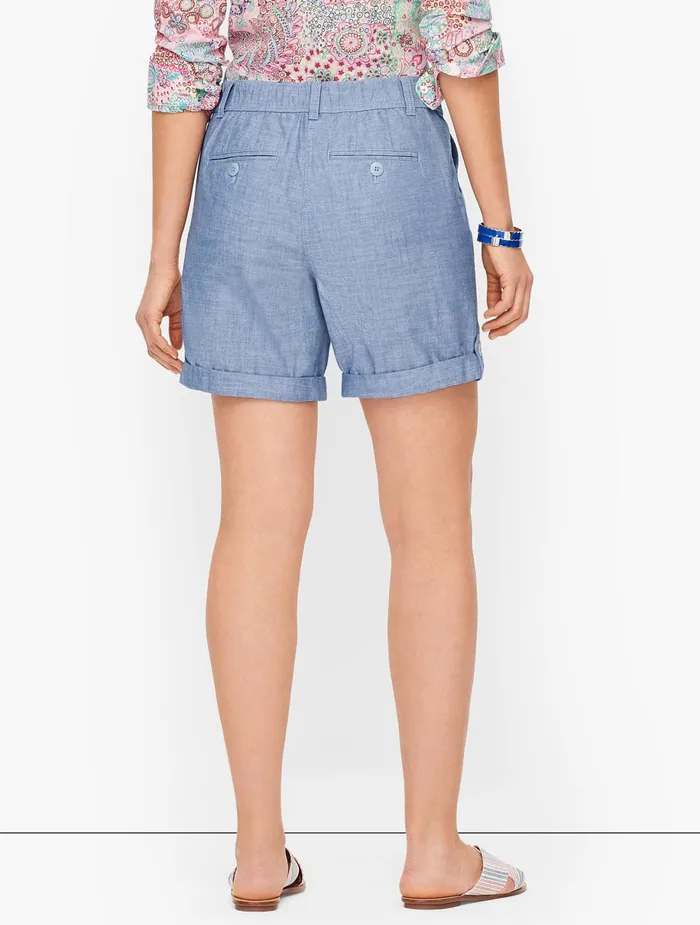 Women Shorts Talbots SUMMER CARGO SHORTS Mills Blue