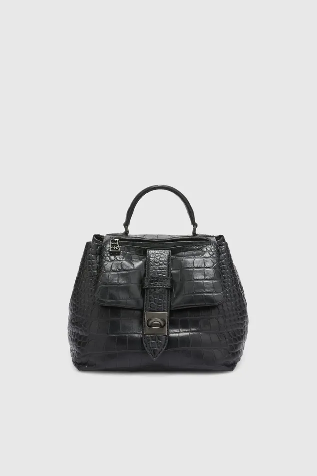 Women Shoulder Bags Ermanno Scervino Black Crocodile Print Handbag Lisa 8211 Ermanno Scervino Black Women Shoulder Bags Ermanno Scervino Black Crocodile Print Handbag Lisa 8211 Ermanno Scervino Black