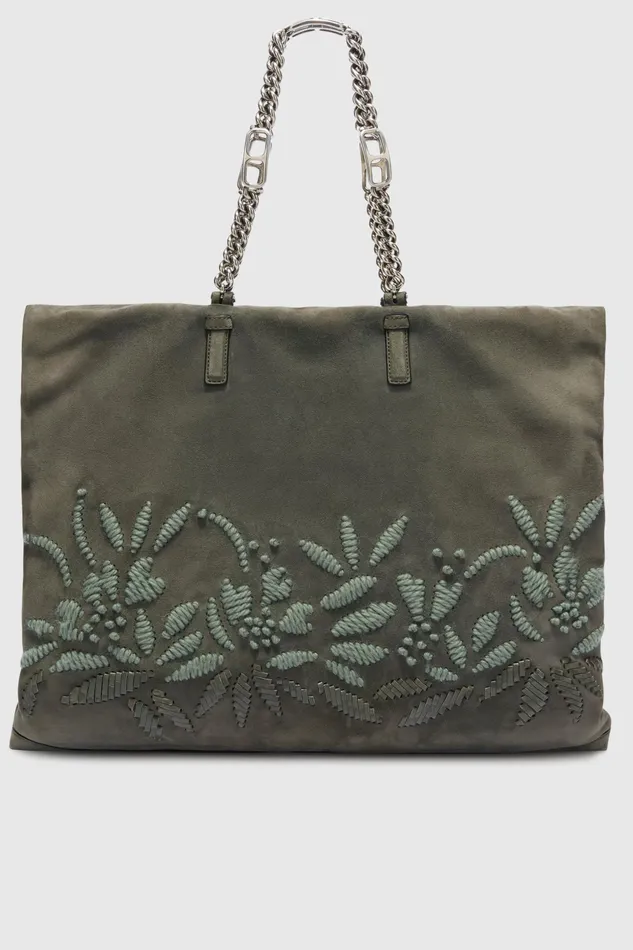 Women Shoulder Bags Ermanno Scervino Pillow Bag With Handmade Embroidery