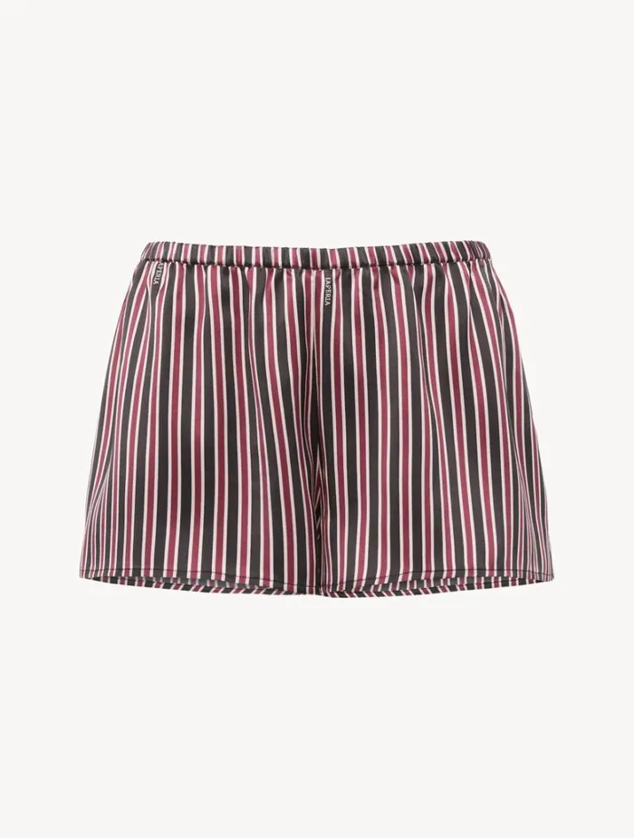 Women Silk Sleepwear La Perla Silk Striped Sleep Shorts
