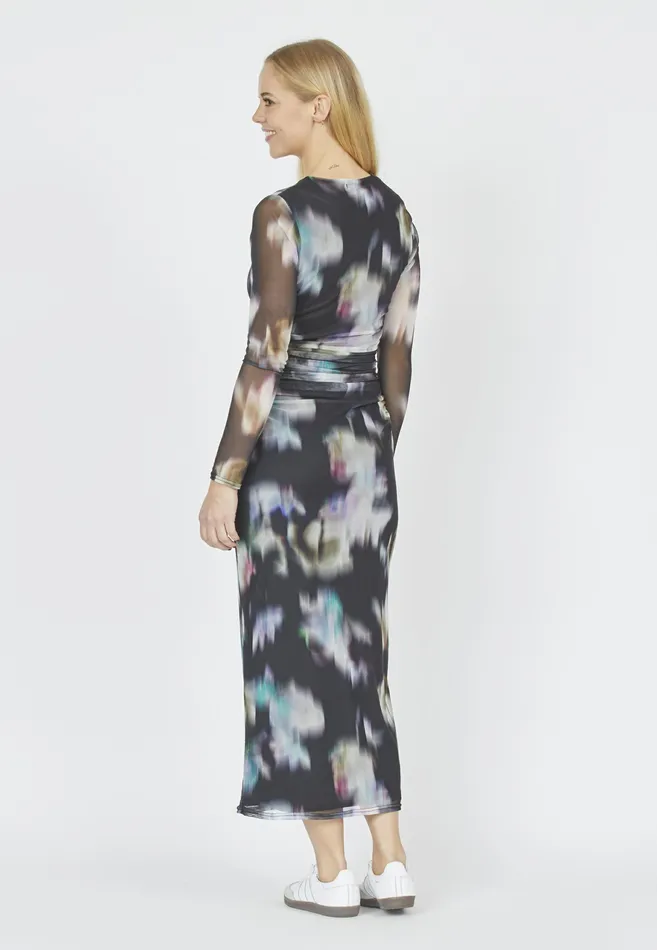 Women Sisters Point Dresses ESMEDRLS Digital Print