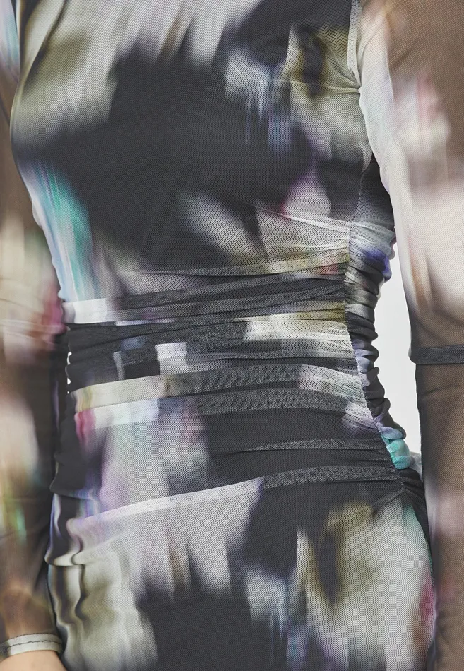 Women Sisters Point Dresses ESMEDRLS Digital Print