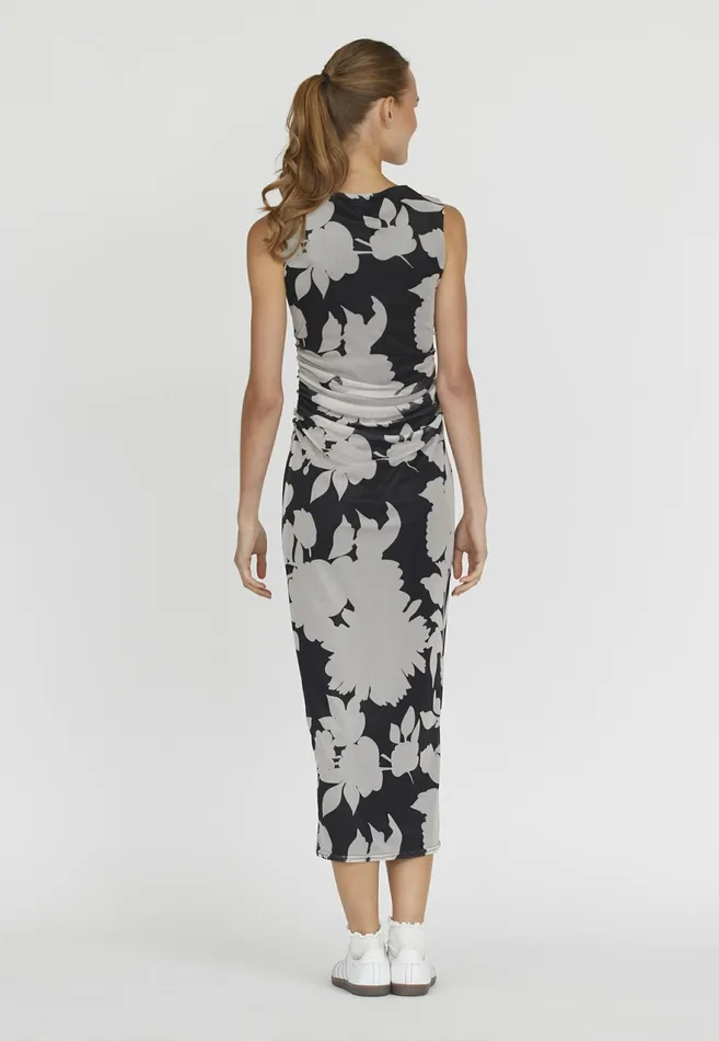 Women Sisters Point Dresses ESMEDR4 Black Flower