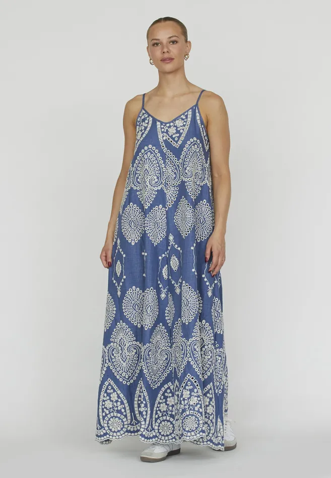 Women Sisters Point Dresses GILMASTDR Denim Bluecream