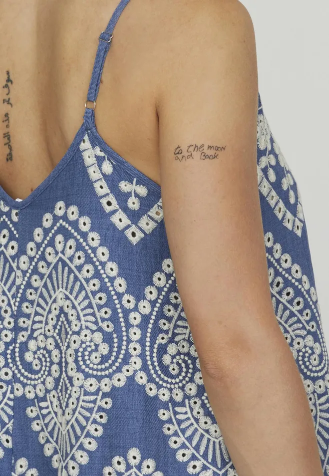Women Sisters Point Dresses GILMASTDR Denim Bluecream