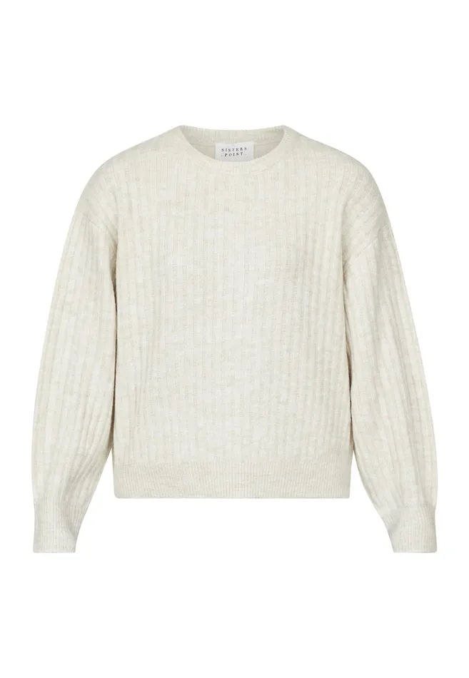 Women Sisters Point Knitwear HOLEAPU Beige Mel