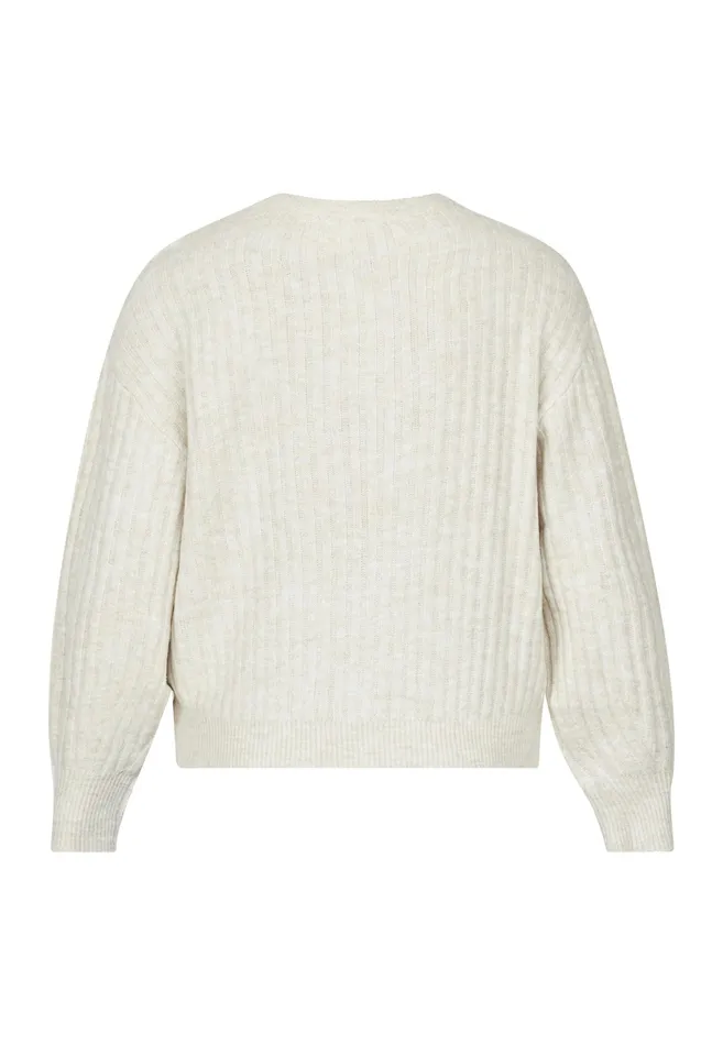 Women Sisters Point Knitwear HOLEAPU Beige Mel