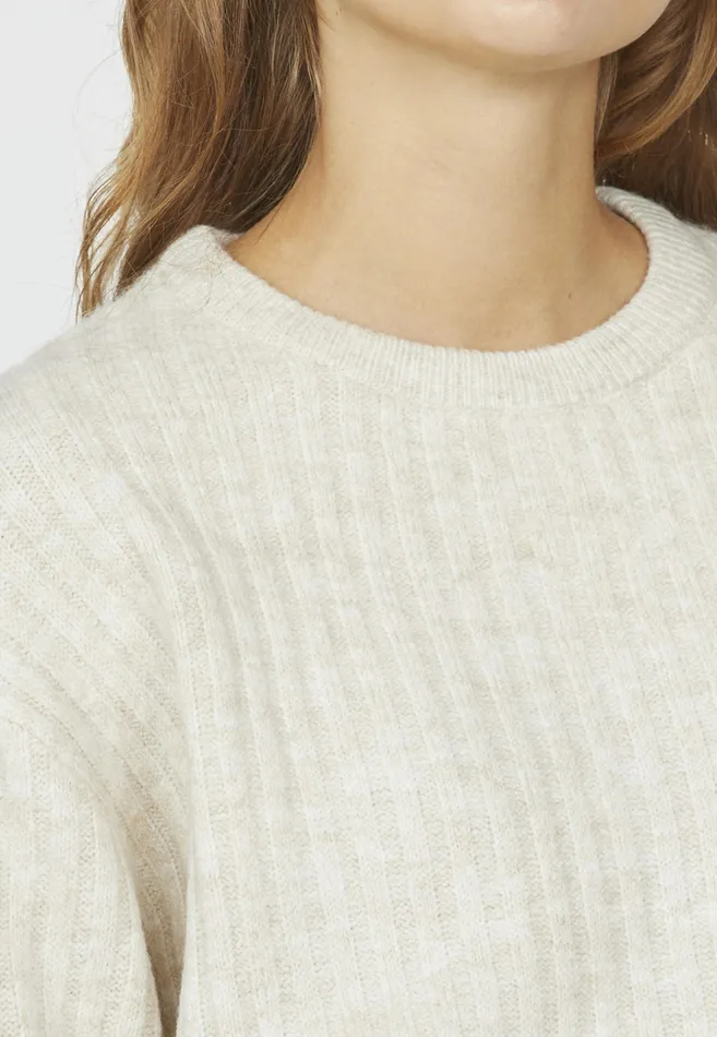 Women Sisters Point Knitwear HOLEAPU Beige Mel