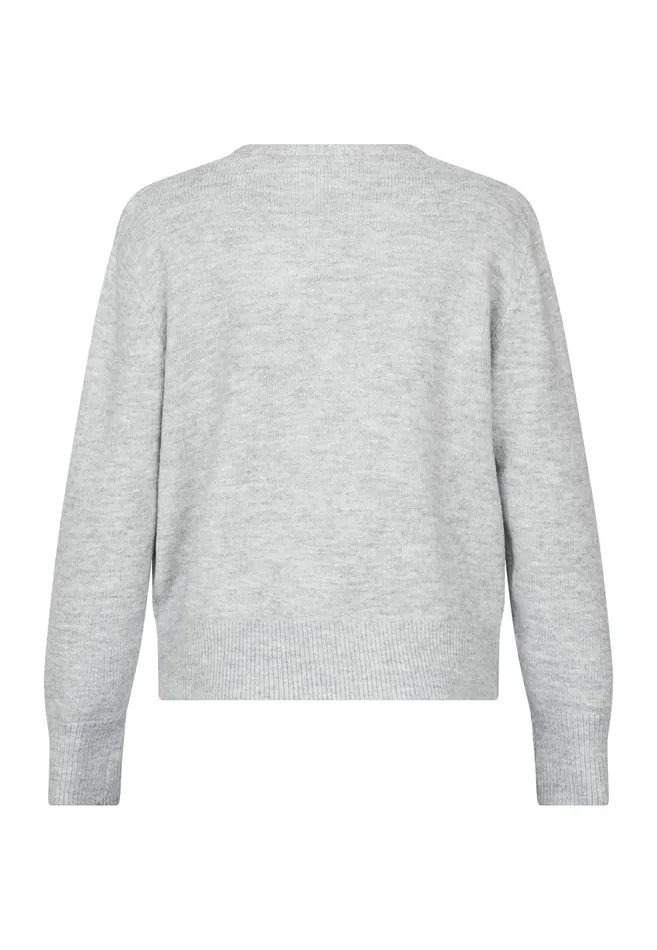 Women Sisters Point Knitwear HOLEAVPU Lgrey Mel