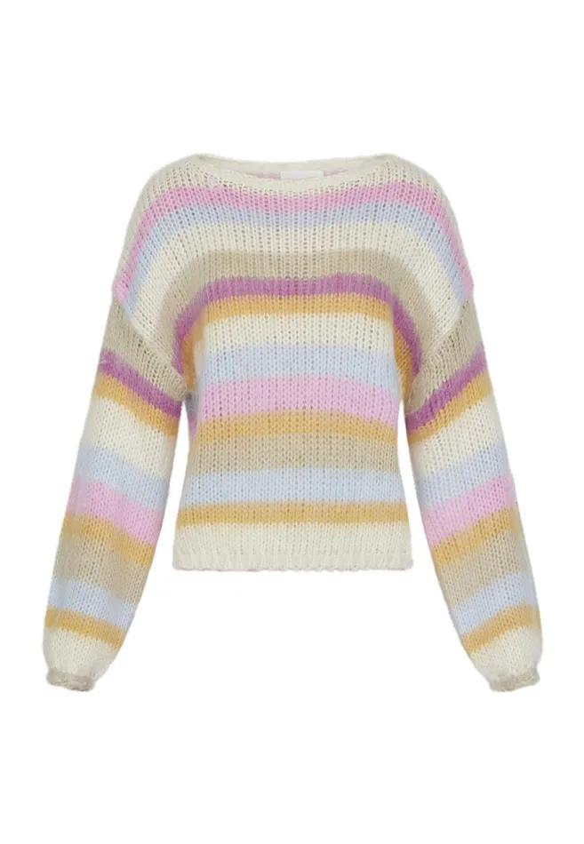Women Sisters Point Knitwear LIDARPU Pink Comb
