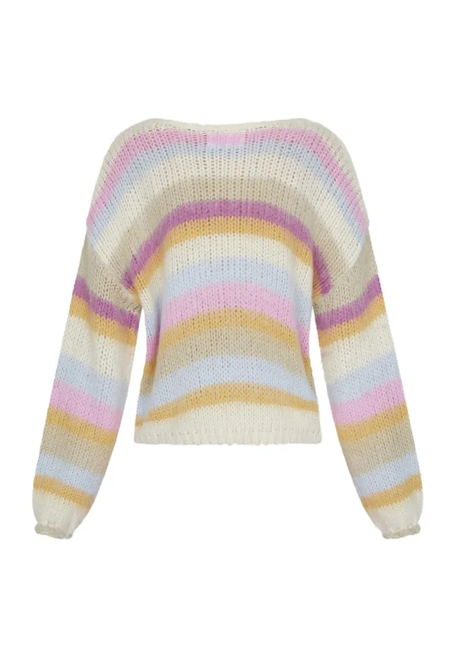 Women Sisters Point Knitwear LIDARPU Pink Comb