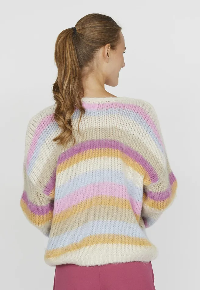 Women Sisters Point Knitwear LIDARPU Pink Comb